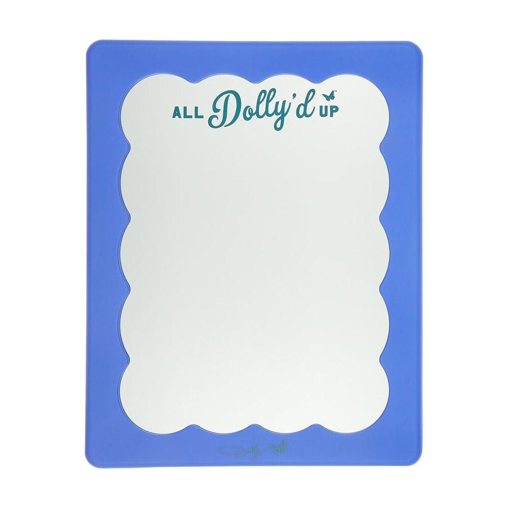 Dolly Parton All Dollyd Up Blue Scalloped 11x14 Vanity Mirror NEW Nashville